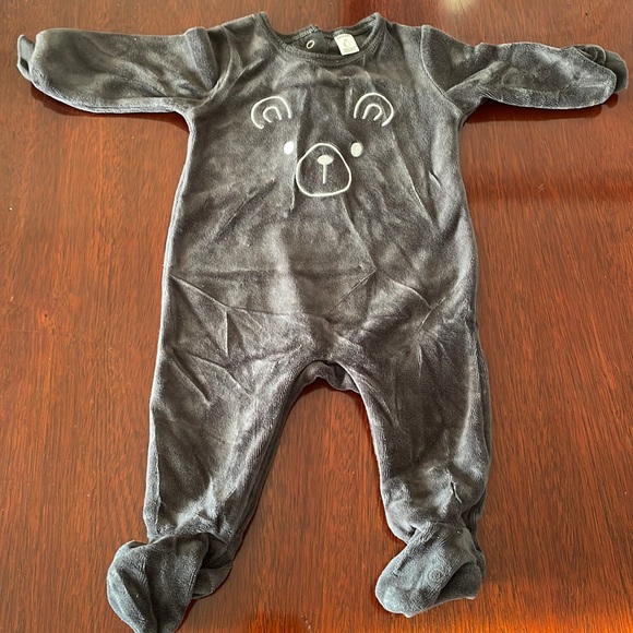 Petit Lem Velour Footed Pajama - Picture 1 of 5